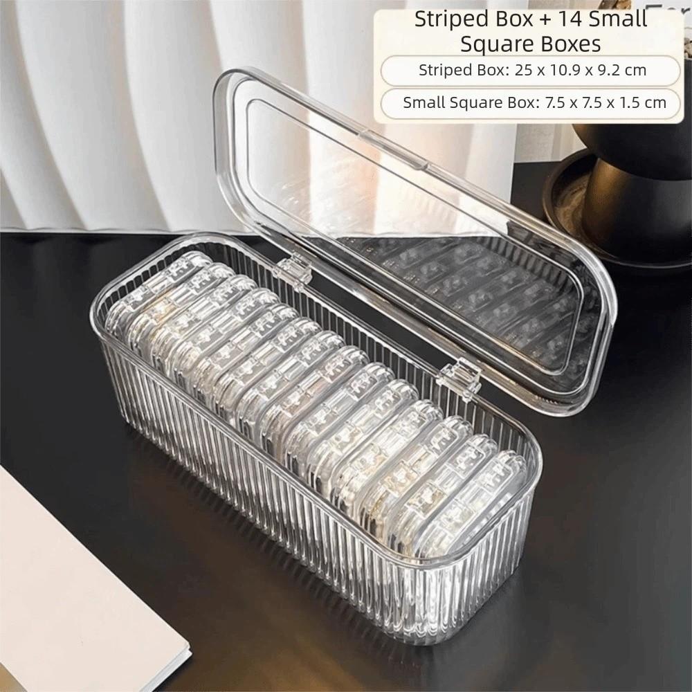 Transparent Jewelry Storage Box Dustproof Lid Bracelet Storage Box  Jewelry Display