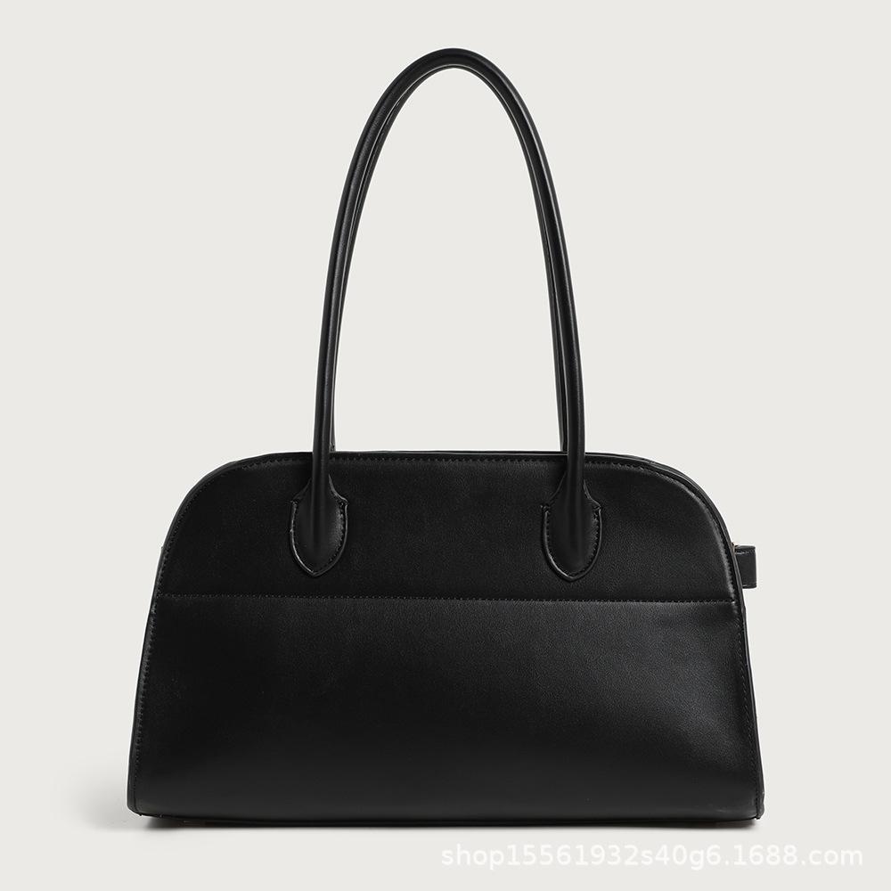 Long Handle Armpit Bag, Women's New Plain Weave Large Capacity Hand-held Commuting Bag, High-end Single Shoulder Tote Bag