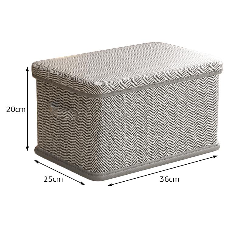 

Складной ящик для хранения большой вместимости, органайзер для одежды, многоцелевой тканевый контейнер с крышкой, защита от пыли, домашний гардероб, контейнер для игрушек и закусок M серый