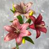 Faux Lily Flowers Bulk Realistic Artificial Tiger Lily Long-lasting Fake Lily Stem for Floral Arrangement Wedding Party Home Decor