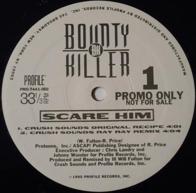 12inch Record BOUNTY KILLER - Scare Him PRO74410 Profile Records 1995 US Rap & Hip-Hop/R&B Used