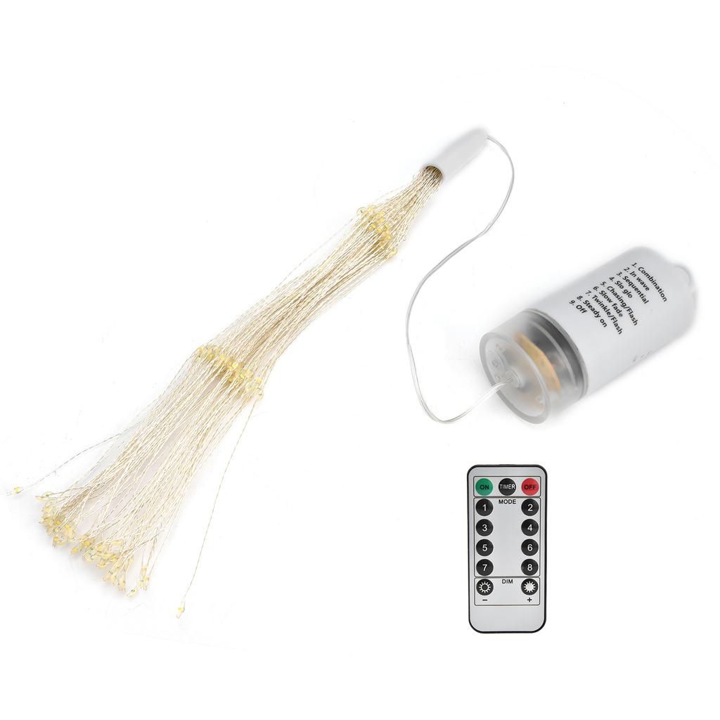 Firework Lights Remote Control Beautiful Shape 8 Modes Waterproof Starburst Light for