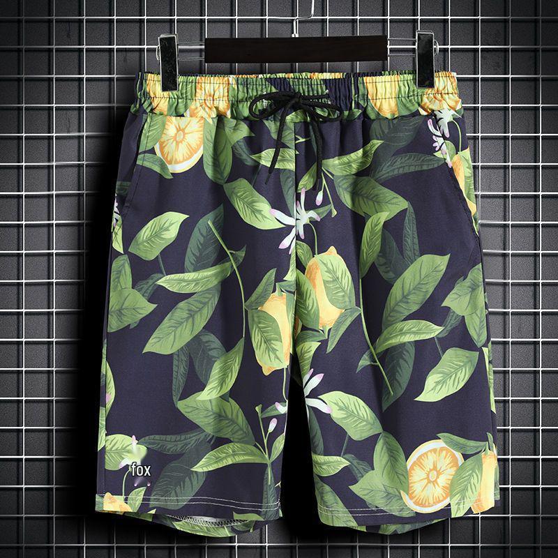 Hawaii Beachwear: Men's Trendy Casual Set - Short Sleeve Floral Shirt & Shorts Outfit