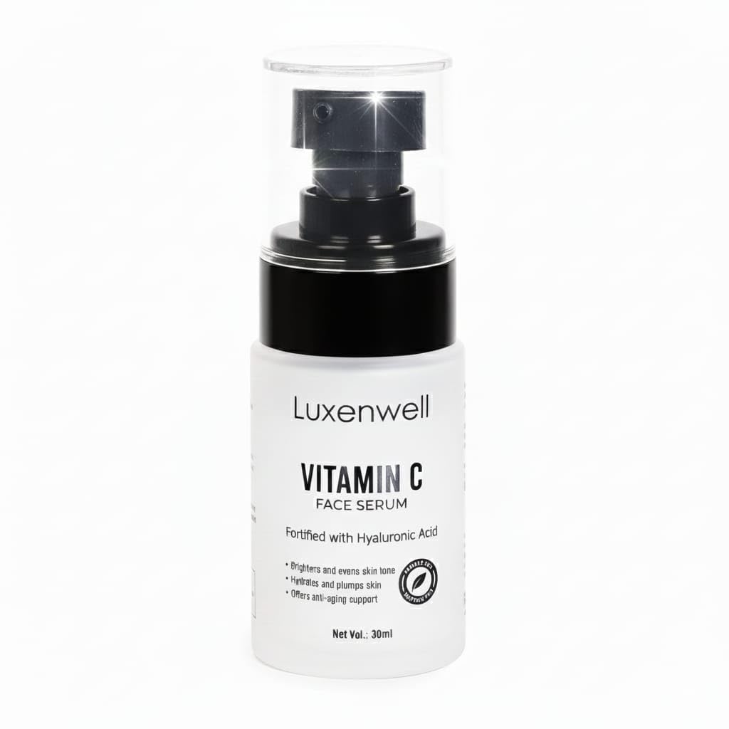 Luxenwell Vitamin C Face Serum for Glowing Skin | For Oily, Dry & Combination Skin | Reduce Pigmentation & Dark Spot | Brightening & Hydrating Form