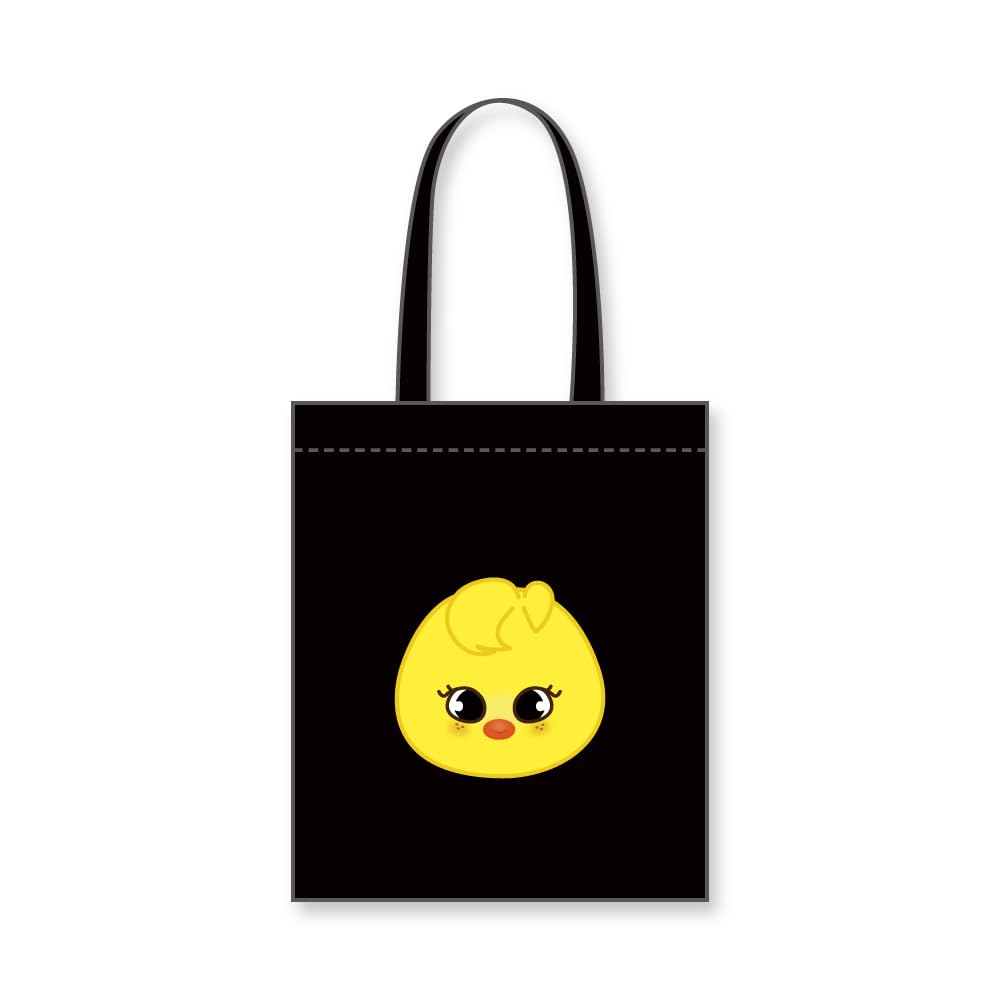Stray Kids Canvas ECOBAG Canvas Eco Bag_ebl_skz_13 (Black/FELIX)