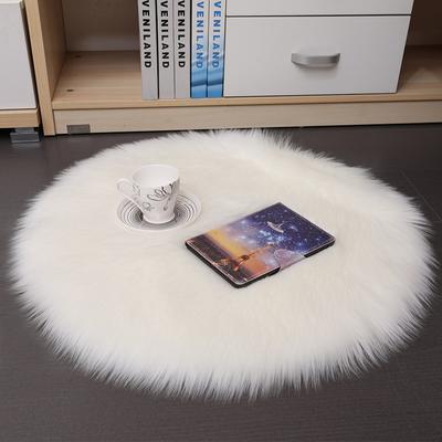 35*35CM Weiche Künstliche Schaffell Teppich Stuhl Abdeckung Schlafzimmer Matte Wolle Warme Haarigen Teppich Sitz Pad Plüsch Kissen Matten wohnkultur