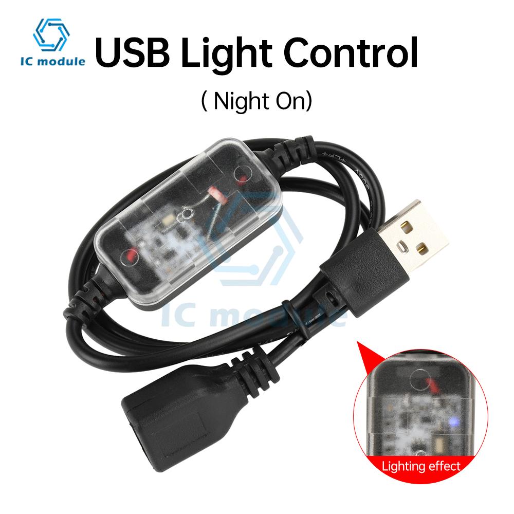 Light Sensor Switch Light Control Sensor Switch USB Cable Day/Night Auto-On Light Sensor Cable for Ceiling Lights LED Strip