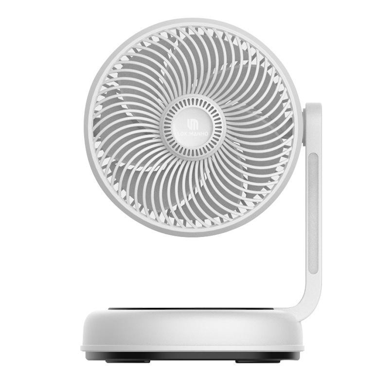 

Трансграничный небольшой бытовой прибор отрицательный ион двойной турбинный конвекционный вентилятор с двумя лопастями постоянного тока бесшумный настольный вентилятор циркуляции воздуха 8.5 inches белый