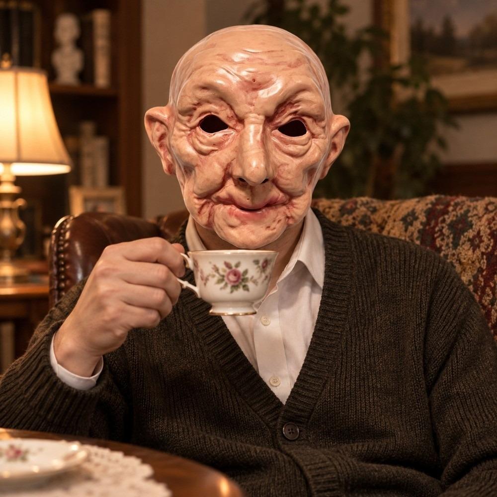 Spooky Halloween Mask Realistic Meng Po Mask Creative Cosplay Props Masquerade