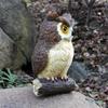 Garden Owl Statue Display Ornament Desktop Figurines Decor Sculpture for Patios