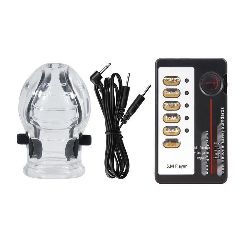 Men's Remote Control Desensitizing Electric Shock Trainer for Endurance and Self-Pleasure