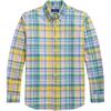 Camicia Oxford a Manica Lunga a Quadri Vestibilità Classica Polo Uomo camicie 710966427-002