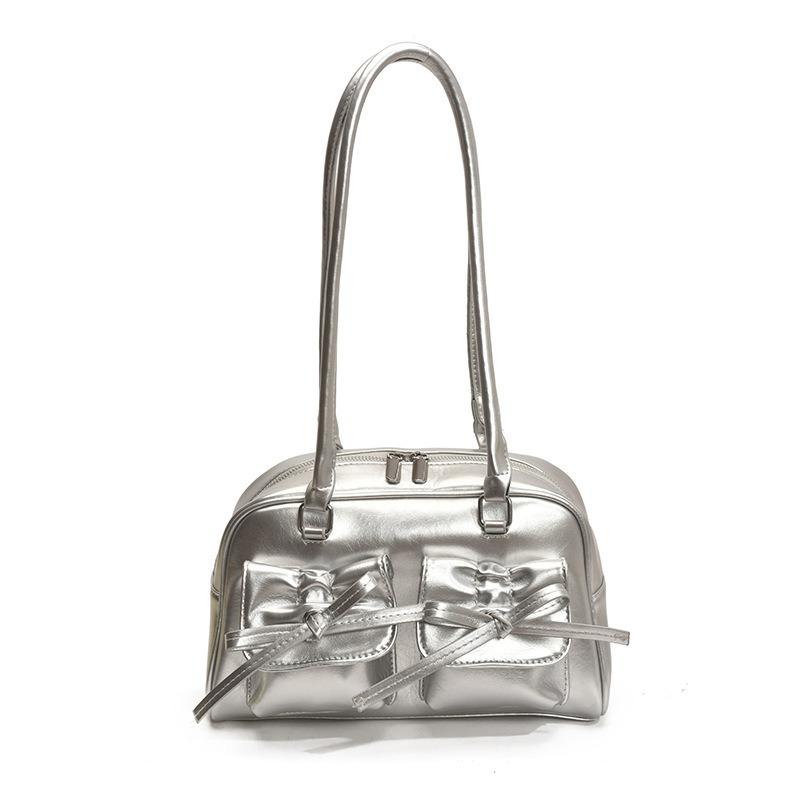 Large-capacity Women's Ballet-style Bow Underarm Bag Versatile Single-shoulder Bag