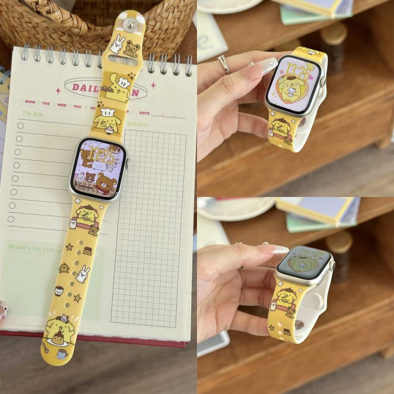 Cartoon Silicone Buckle Band for Apple Watch Series 10/9/8/SE