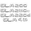 Car Tail Trunk Letters Logo Emblem Badge Sticker For GLA Class X156 H247 45 GLA250 GLA200 GLA220d GLA250e