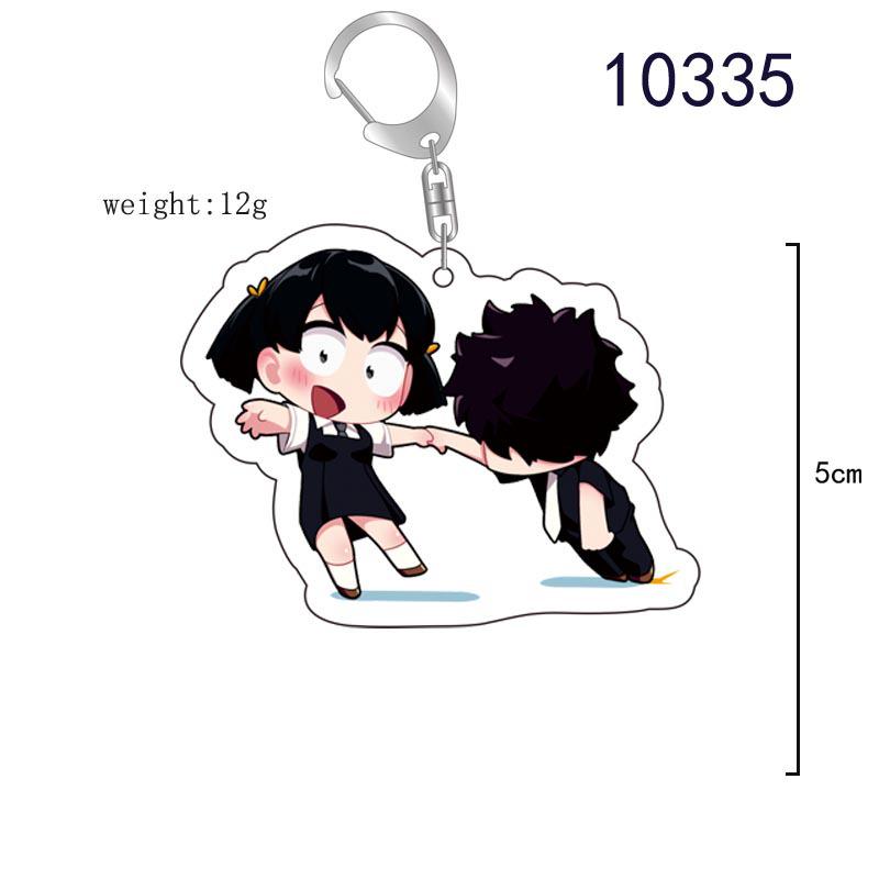 "Komi Can't Communicate" Pendant Keychain - Creative Acrylic Gift