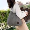 Große Kapazität Leinwand Umhängetasche Lässige Handtasche mit oberem Griff Tägliche Handtasche Damen Einkaufstaschen Reisetasche Premium