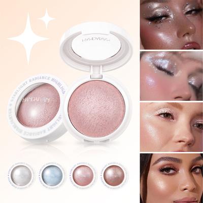 Highgloss Makeup Highlighter Slät Potatismoskonsistens Highlight Pärlemorskimrande Kontur Långvarig Vattentät Kroppshighlight