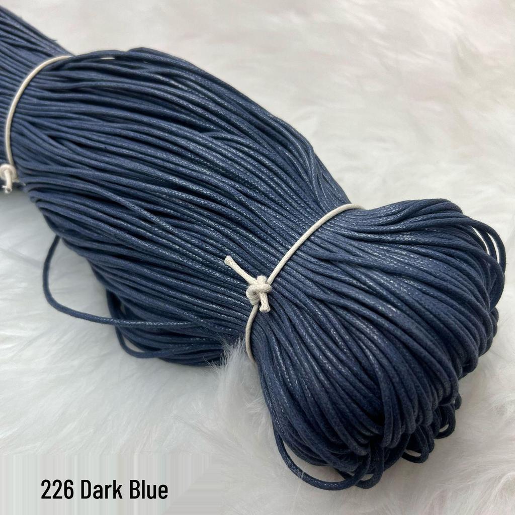 2mm Colored Wax Cord for Beaded Necklace, Handmade DIY Weaving & Tassel Cord, Clothing Accessories.