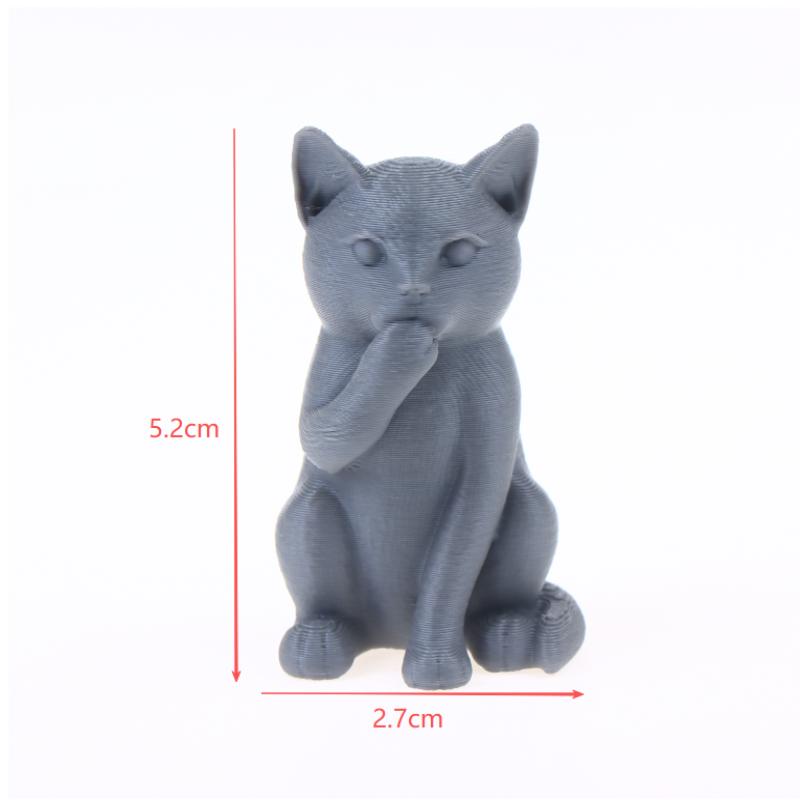 1/3 Stück Drei Weise Nicht Katze Ornament Set Minimalistische Katzenfigur Bedeckte Ohren Mund Augen für Katzenliebhaber Haus Schreibtisch Dekor