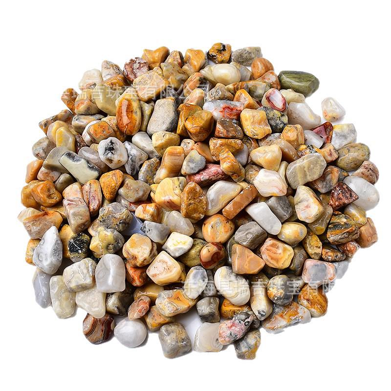 

Polished Striped Crazy Agate Gravel for Aquariums & Gardens 9-15mm 100g