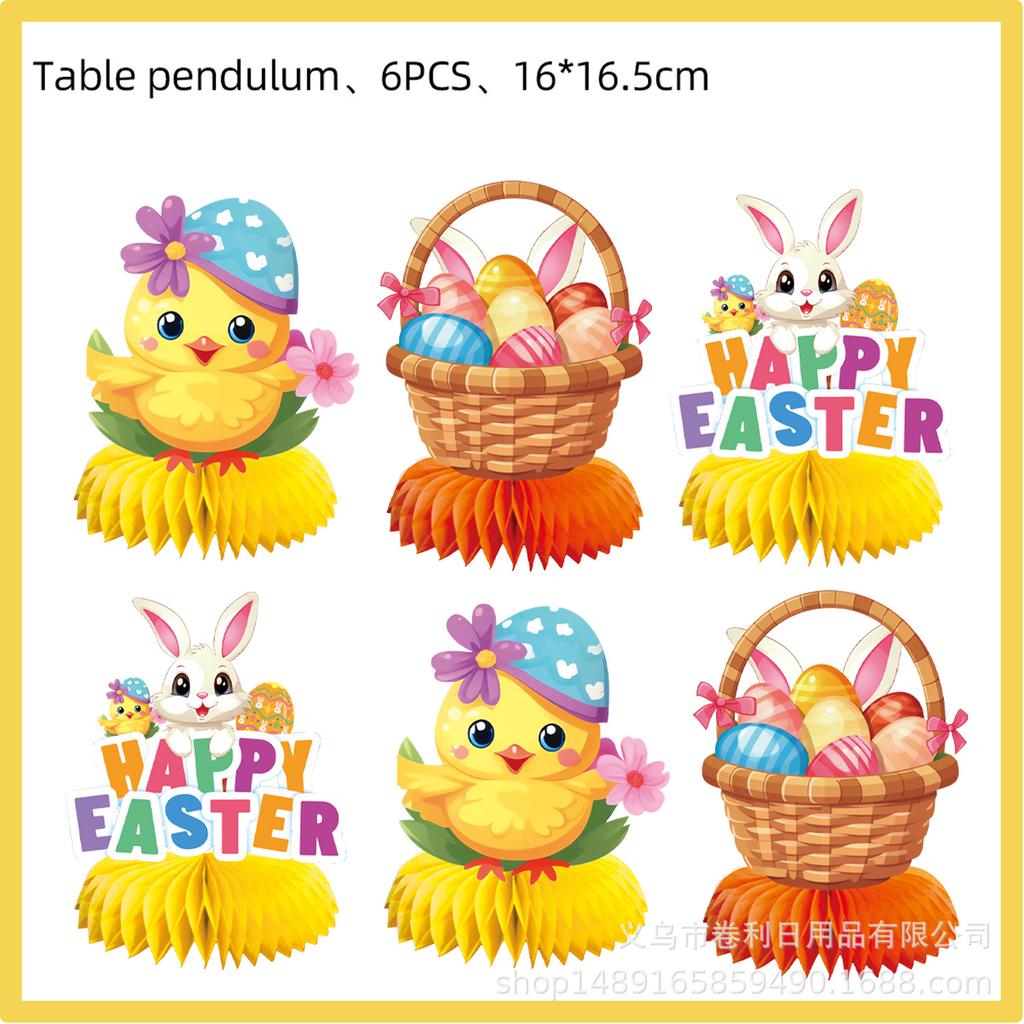 Easter Bunny Theme Party Supplies Easter Decoration Easter Party Banners Disposable Cutlery Arrangement