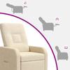 Recliner Cream Fabric