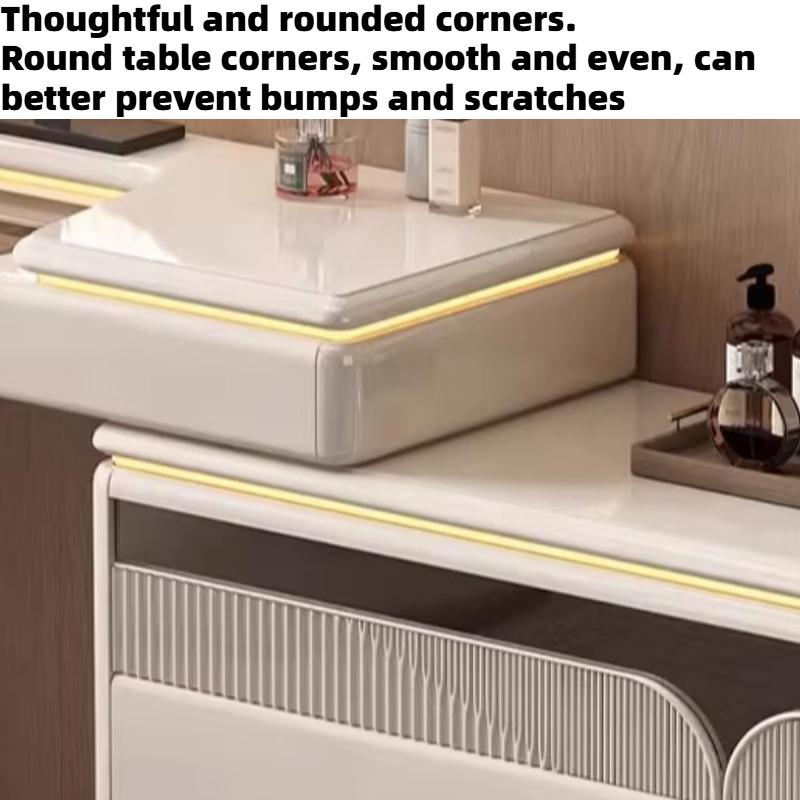Chest Of Drawers Dressing Table Light With Mirror Stool Hotel Makeup Vanity Desk Luxury Wooden Hairstyle Bedroom Furniture
