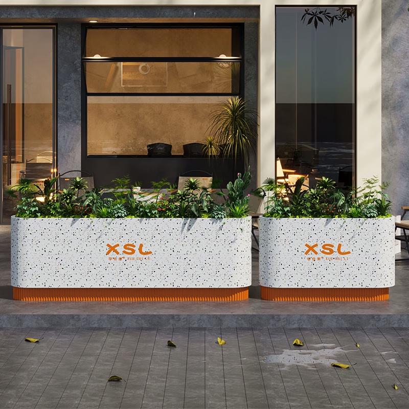 Yunduo Outdoor Commercial Galvanized Steel Planter