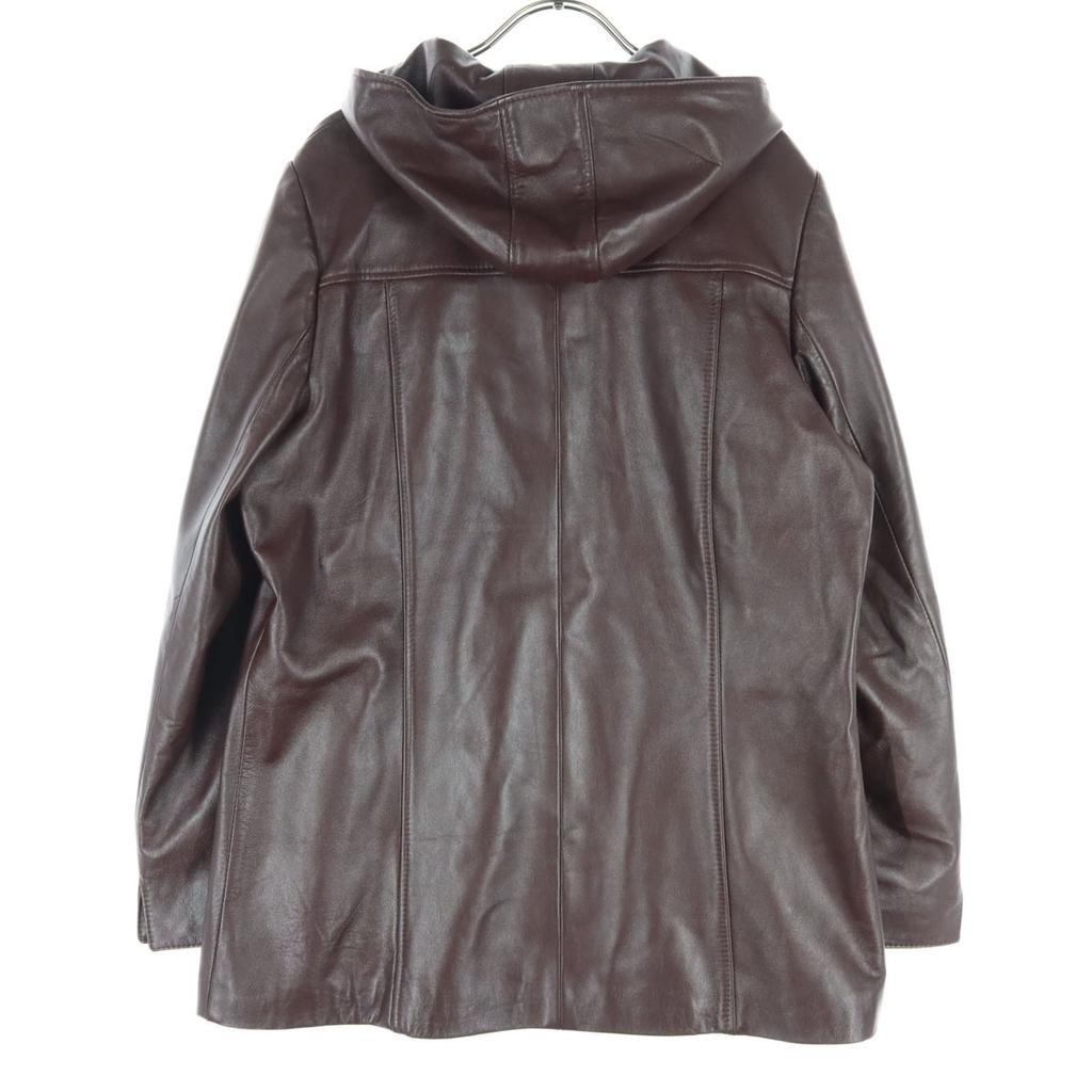 Pielita Hooded Soft leather jacket M Brown Sheep leather Women Used