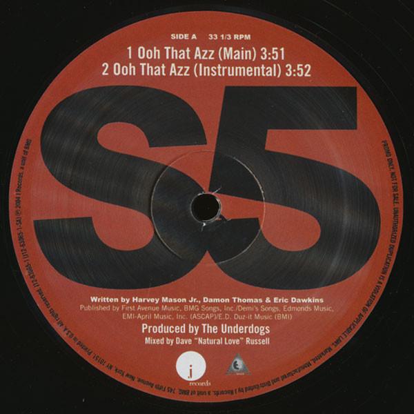 

12inch Record S5 - Ooh That Azz / Ooh That Booty J12630651 J Records 2004 US Rap & Hip-Hop/R&B Used