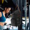 Magnetic Gym Chest Pouch with Bottle Holder Gym Crossbody Bag Gym Bottle Carrier Bag for Gym Sports Travel Carry-on Items