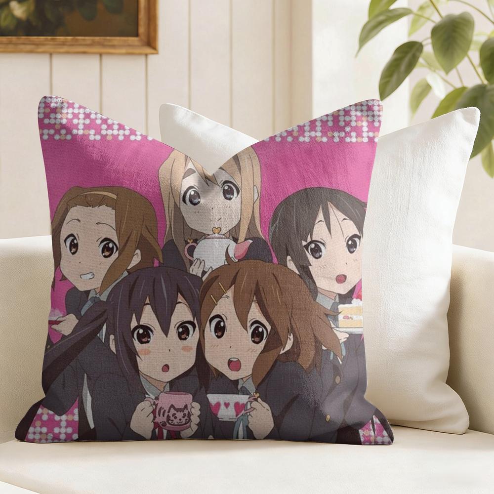 Anime KKON Cartoon Cushion Cover Natural Linen Double Sided Print Throw Pillow Case for Sofa Couch Home Decor