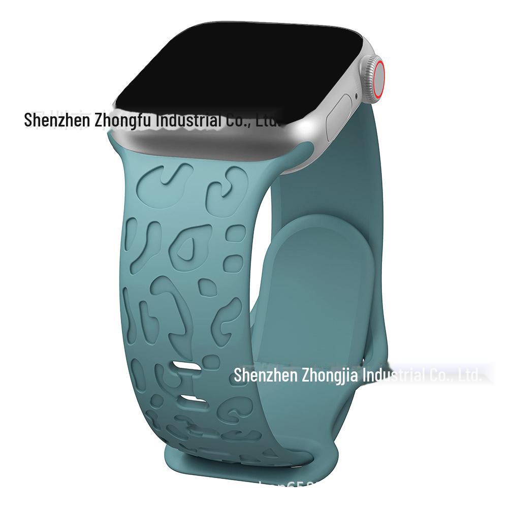 Curea din silicon imprimeu leopard pentru Apple Watch Ultra S9 (41mm/40mm/45mm/49mm)