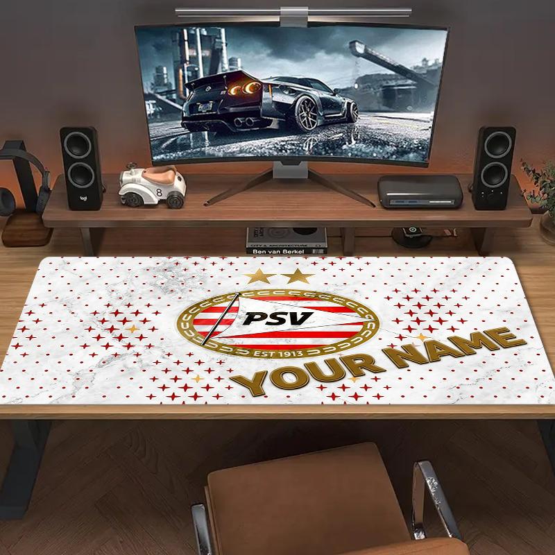 Custom Name PSV Eindhoven Mouse Pad Large Gaming Table Cushion Non-slip Laptop Tablet Big Mousepad XXL Mat Mini PC Playmat With Lock edge_XIA
