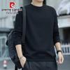 Pierre Cardin Men's Loose Fit Round Neck Pullover Sweatshirt