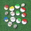 Klips do czapki golfowej Markery golfowe Odpinane magnetyczne, antykorozyjne etykiety kulkowe ze stopu cynku Prezenty do kieszeni na pasek