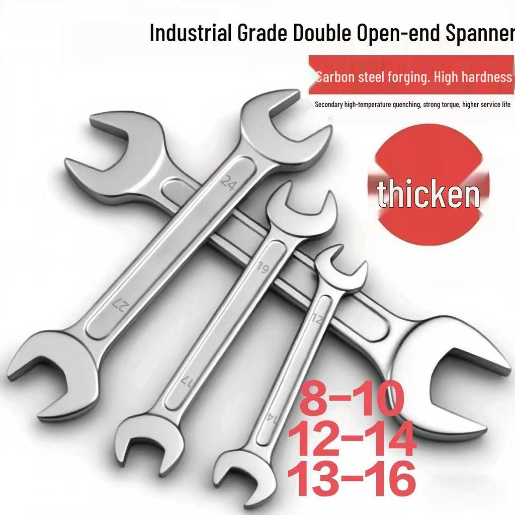 Dual-Use Double-Ended Open-Head Car Repair Spanner Set
