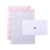Office Supplies Cartoon Different Style Letter Pad Beautiful Flower Envelope Writing Paper Stationery Paper Letter Paper