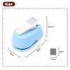 Blue DIY Stamp Border Punch Stamp Shape Craft Punch Embossing Machine Round Hole Punch Toothed Puncher Embosser Color Random