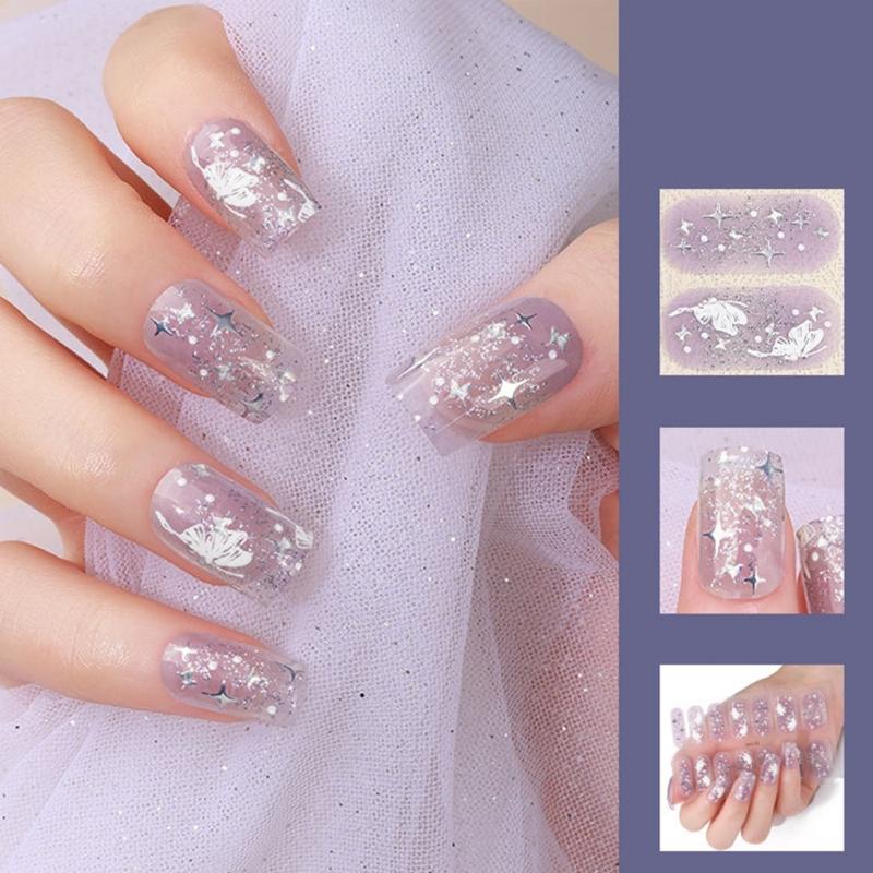14 Pezzi Wrap per Unghie Strisce per Unghie da Donna Adesivo per Unghie Adesivo Gel per Unghie Adesivo Manicure per Unghie delle Dita