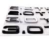 Chrome Black ABS Letters 2.0 TDI 3.0 TDI Rear Boot Trunk Logo Badge Emblem Sticker Decal For R44 A3 A4 A5 A6 Q3 Q5 Q7 S7 AH4