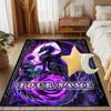 1PC Custom Name Purple Dragon Fantasy Art Theme Floor Mat Ideal for Living Room, Game Rooms, Office, Bedroom,Floor Mat Playful Design