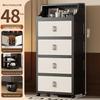 Foldable Multi-layer Storage Cabinet for Home: Ideal for Bedroom, Kitchen, or Bathroom