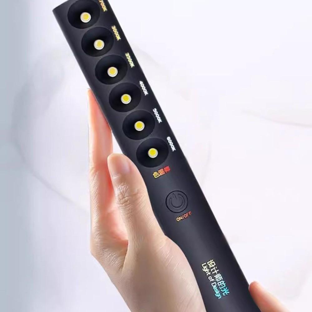 Spotlight Portable Color Temperature Stick 6 Modes Multifunction Designer's Light Rechargeable Handheld