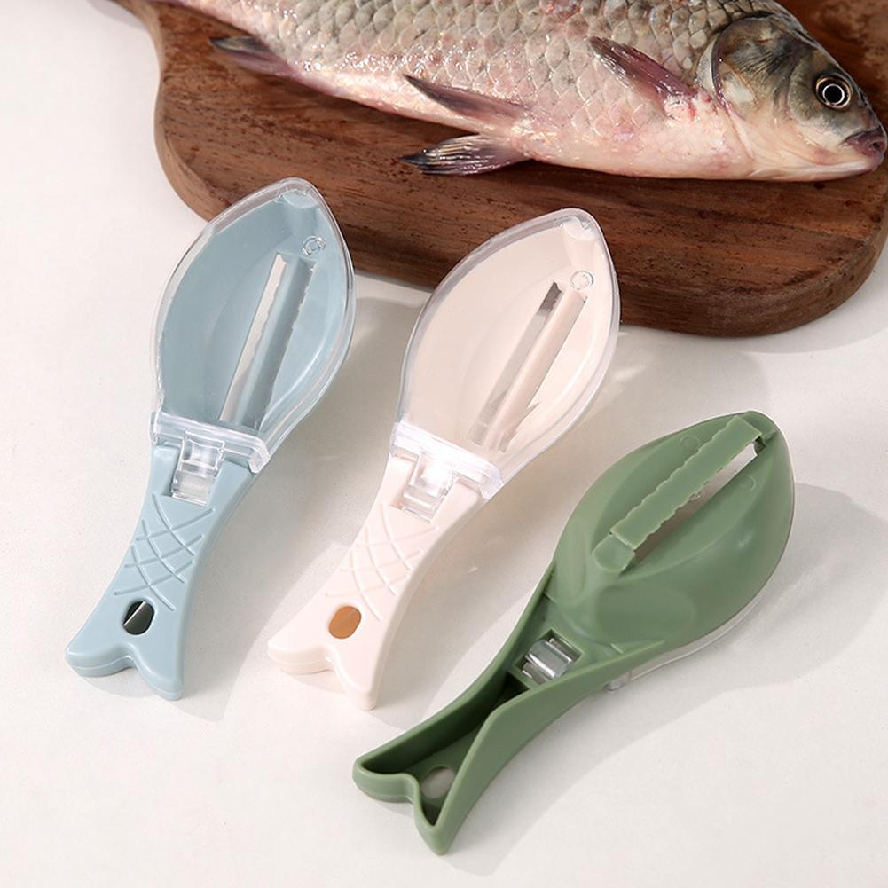 Fish Scales Graters Scraper Fish Cleaning Tool Scraping Cover Kitchen Device Home Fishing Scale W8I2