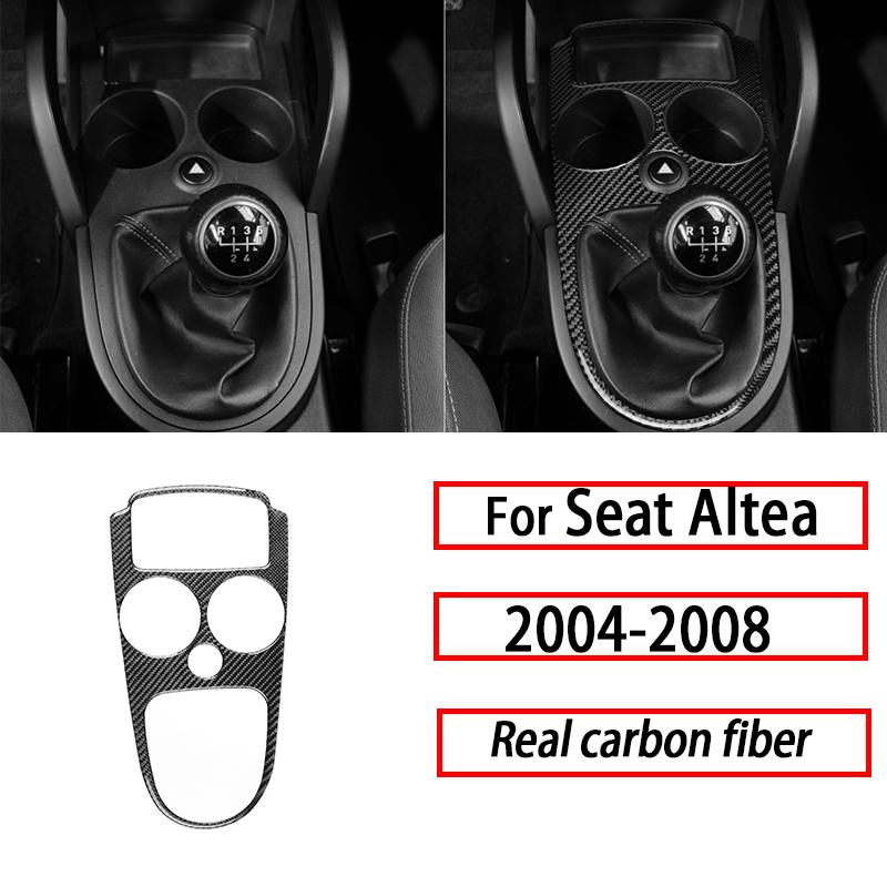Pro Seat Altea 2004-2008 Díly do auta z uhlíkových vláken Středová konzola Větrací mřížky Panel CD Panel rychloměru Kliky dveří Dekorativní samolepky