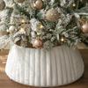 Plush Christmas Tree Collar Rustic Style Tree Base Cover Simple Christmas Tree Decoration  New Year
