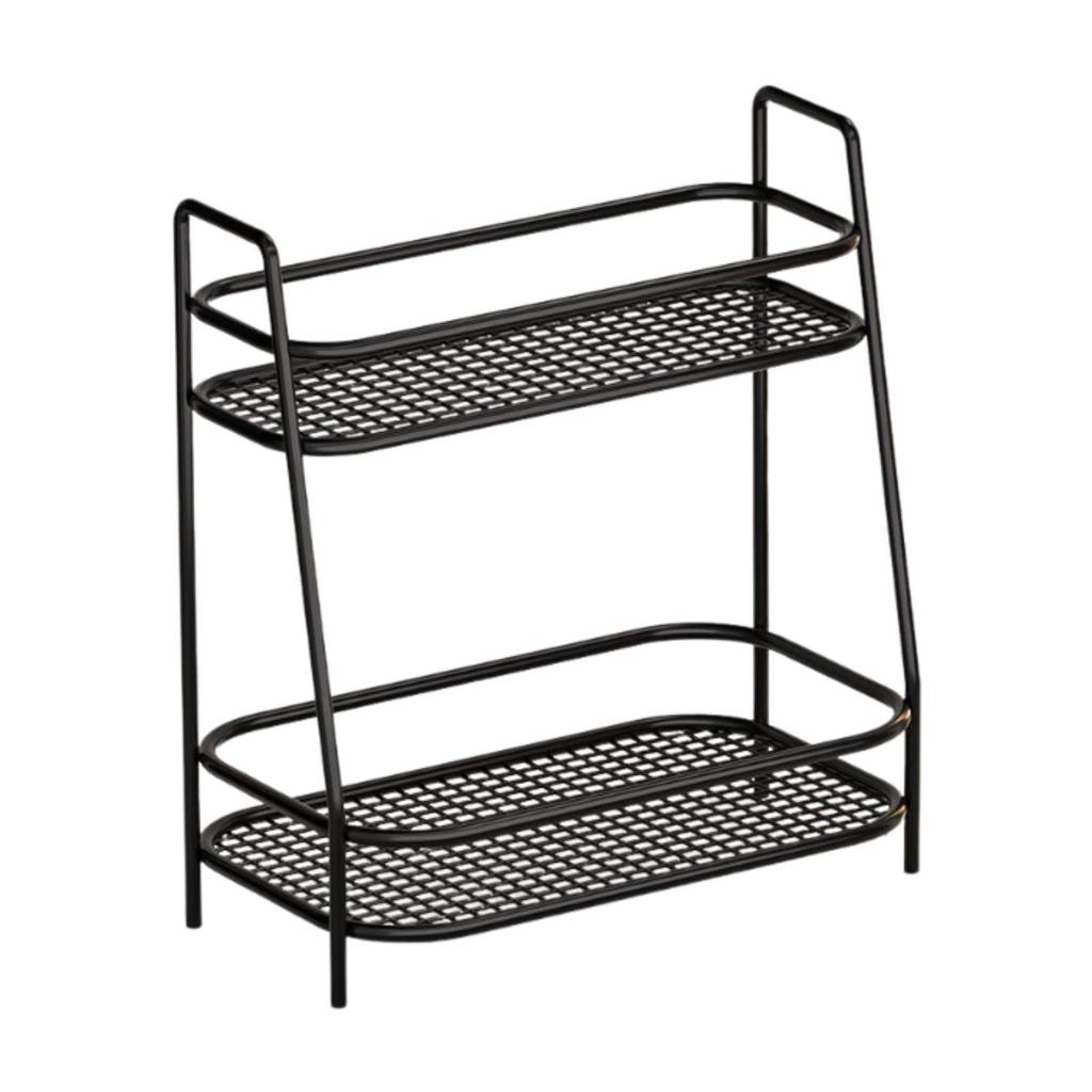 2 Tier Spice Storage Rack Home Countertop Freestanding Kitchen Cabinet Shelf