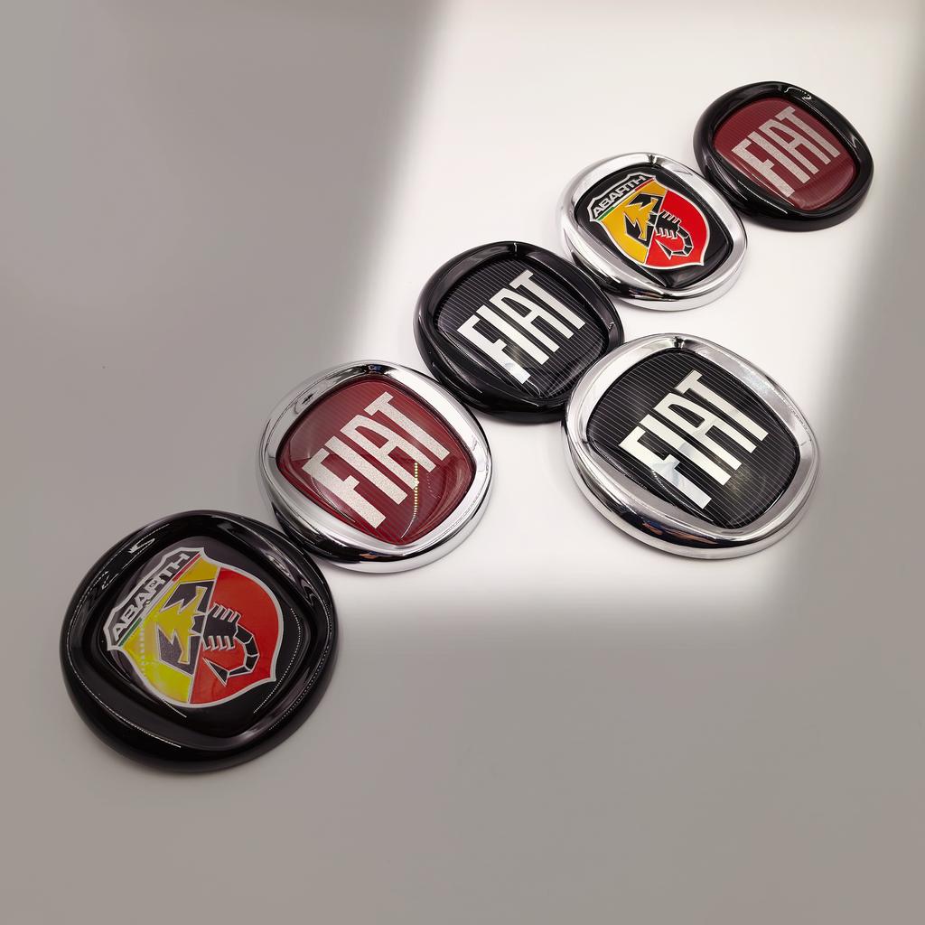 Car emblem 85mm 8.5cm Car Front Hood Emblem badge Rear Trunk Emblem Badge Front Hood Rear Emblem for fiat 500 Abarth